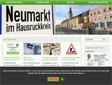 Tablet Screenshot of neumarkt-hausruckkreis.at